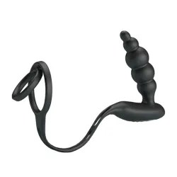 Pretty Love Plug vibrant avec Anneaux VIBRA PENIS 8 x 2.4 cm